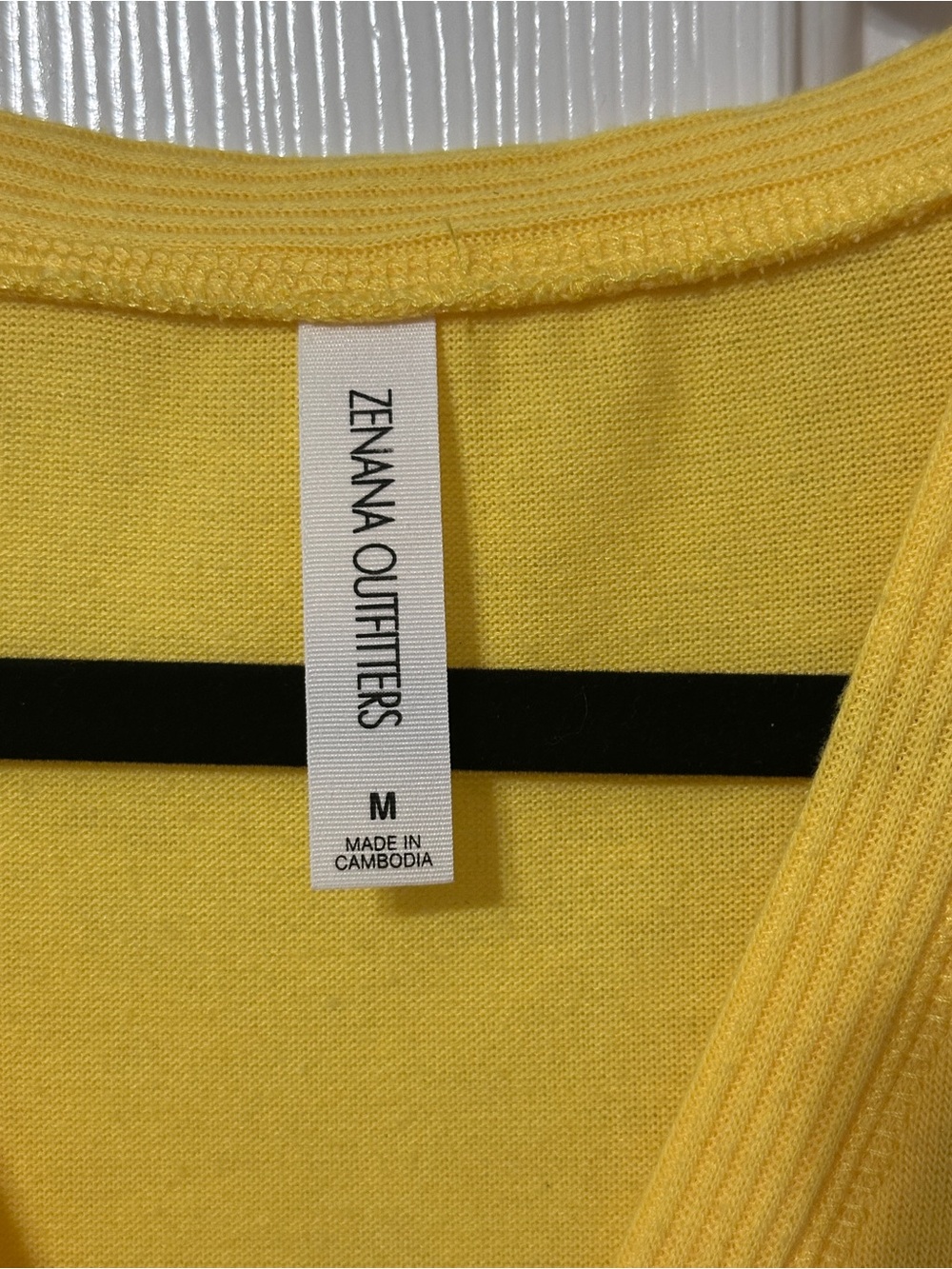 Yellow Button-Front Women's Sweater Cardigan - Picture 2 of 5
